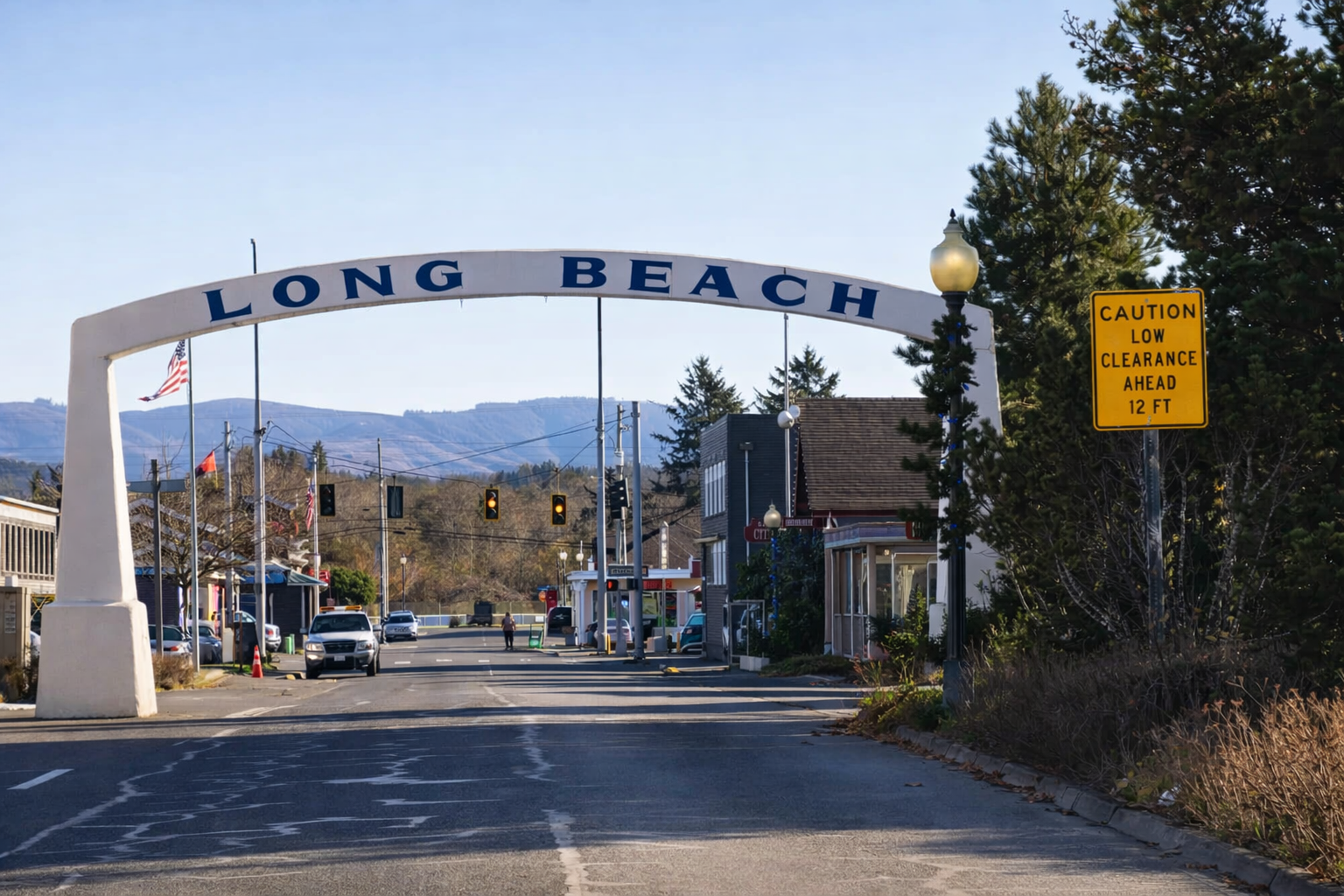 The Long Beach arch on Pacific Avenue, Long Beach WA